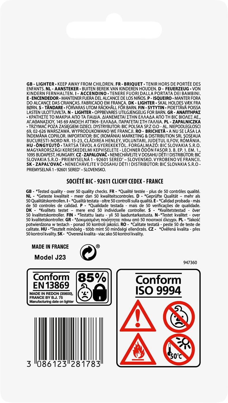 Produktbild BIC Slim Reibradfeuerzeuge - verschiedene Motive 2er Pack 2 von 2