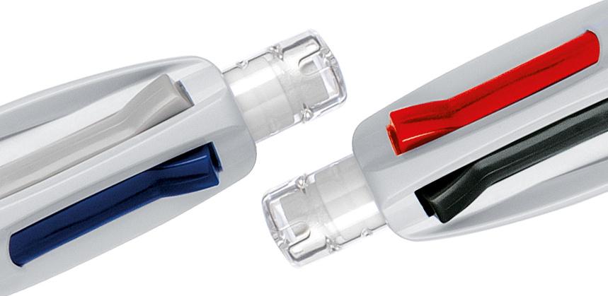 Produktbild BIC 4 Colours, 4-Farb-Druckkugelschreiber inklusive 12 Bleistiftminen, Rot, Blau, Schwarz&Bleistift 5 von 5