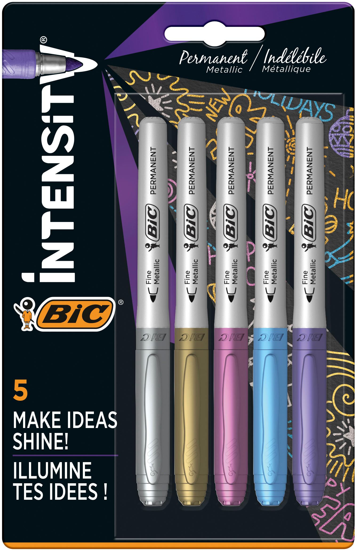 Produktbild BIC Permanent Marker Metallic 5er sortiert 2 von 2