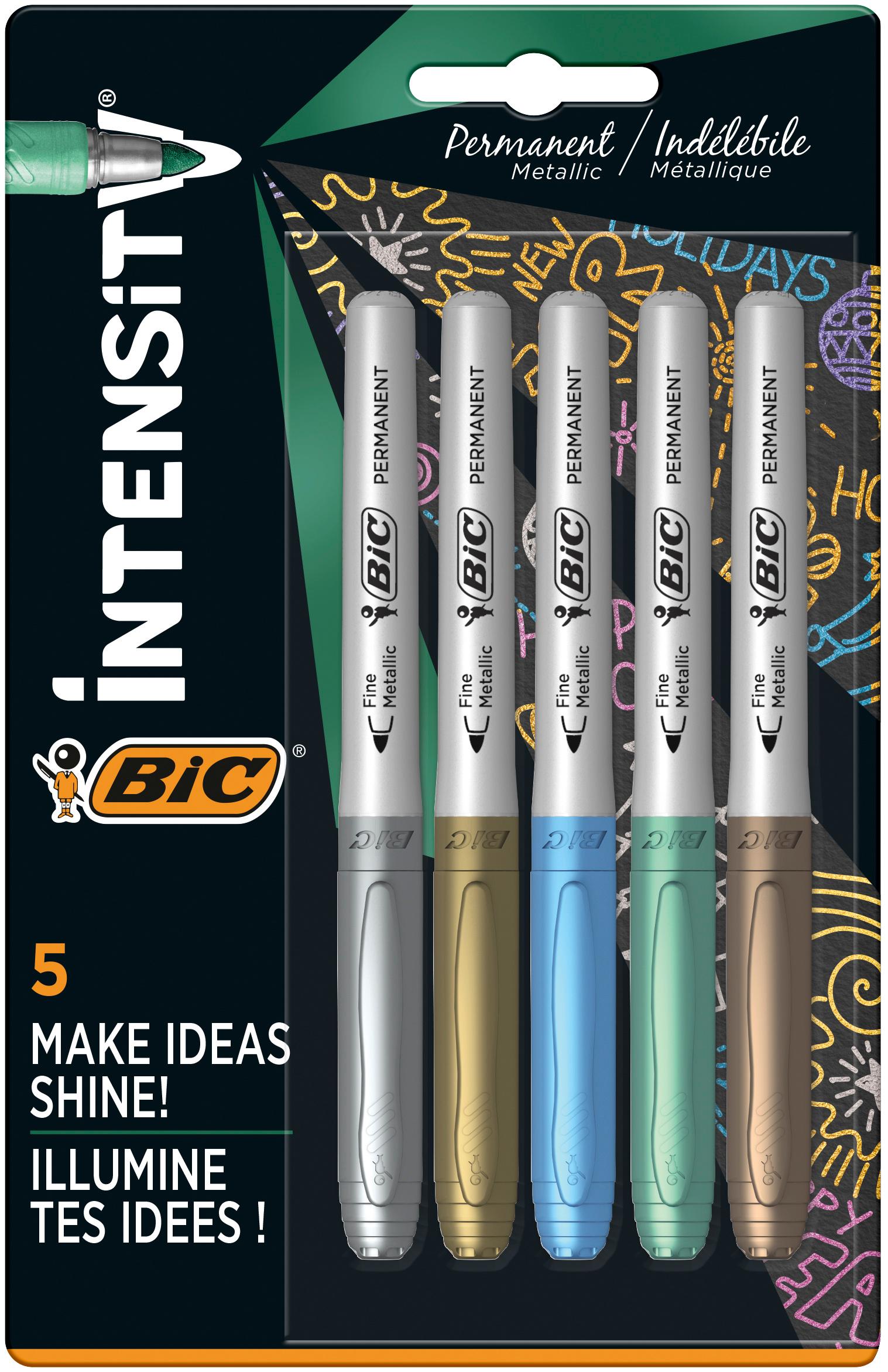 BIC Permanent Marker Metallic 5er sortiert