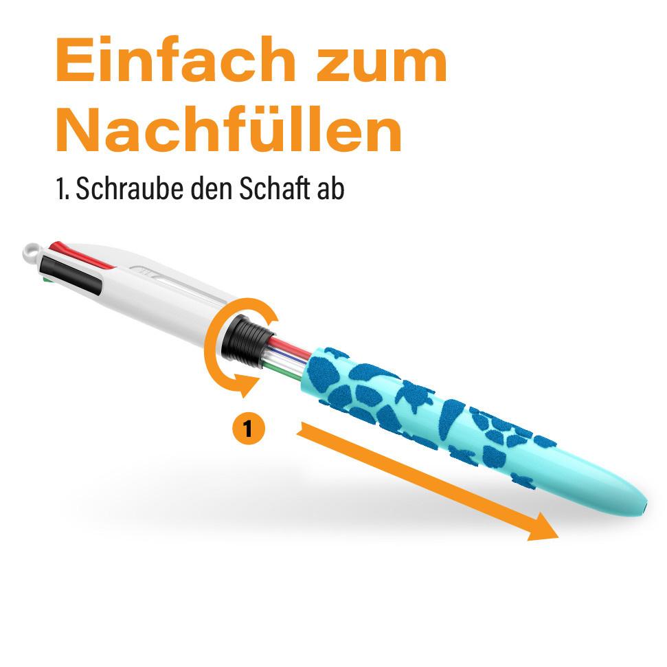Produktbild BIC 4-Farben-Kugelschreiber Velour sortiert 5 von 7