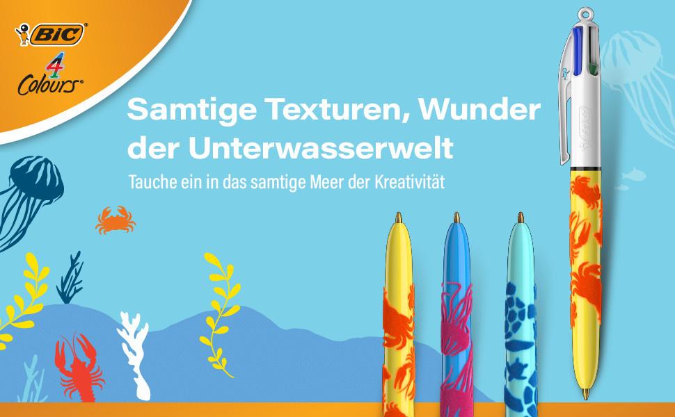 Produktbild BIC 4-Farben-Kugelschreiber Velour sortiert 7 von 7