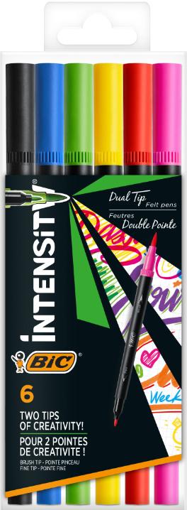 BIC Intensity Dual Filzstifte 6er Etui
