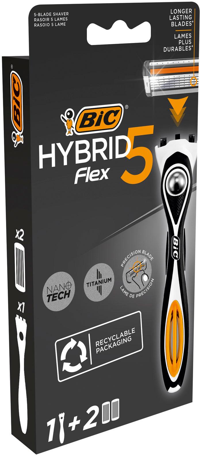 Produktbild BIC Hybrid 5 Flex 5-Klingen Rasierer + 2 Klingen 2 von 6