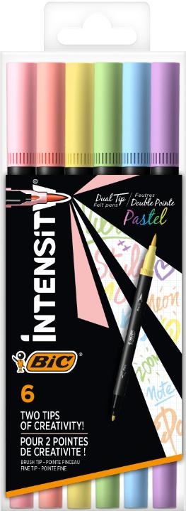 BIC Intensity Pastell Filzstifte 6er Etui