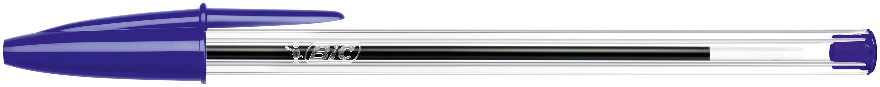Produktbild BIC Cristal Original Kugelschreiber-Stifte Mit Mittlerer 1,0-mm-Spitze – Blau, 10er Pack 7 von 7