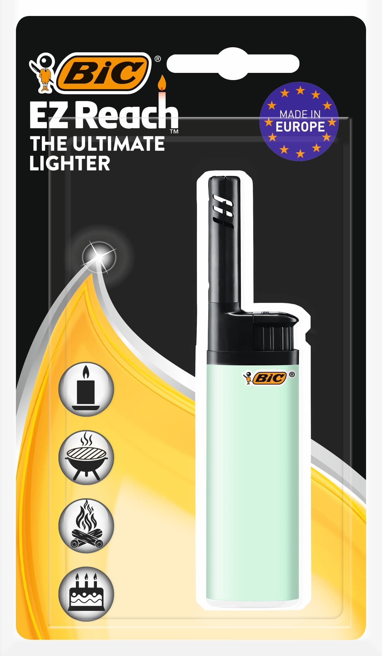 BIC EZ Reach Mini Stabfeuerzeug Pastell