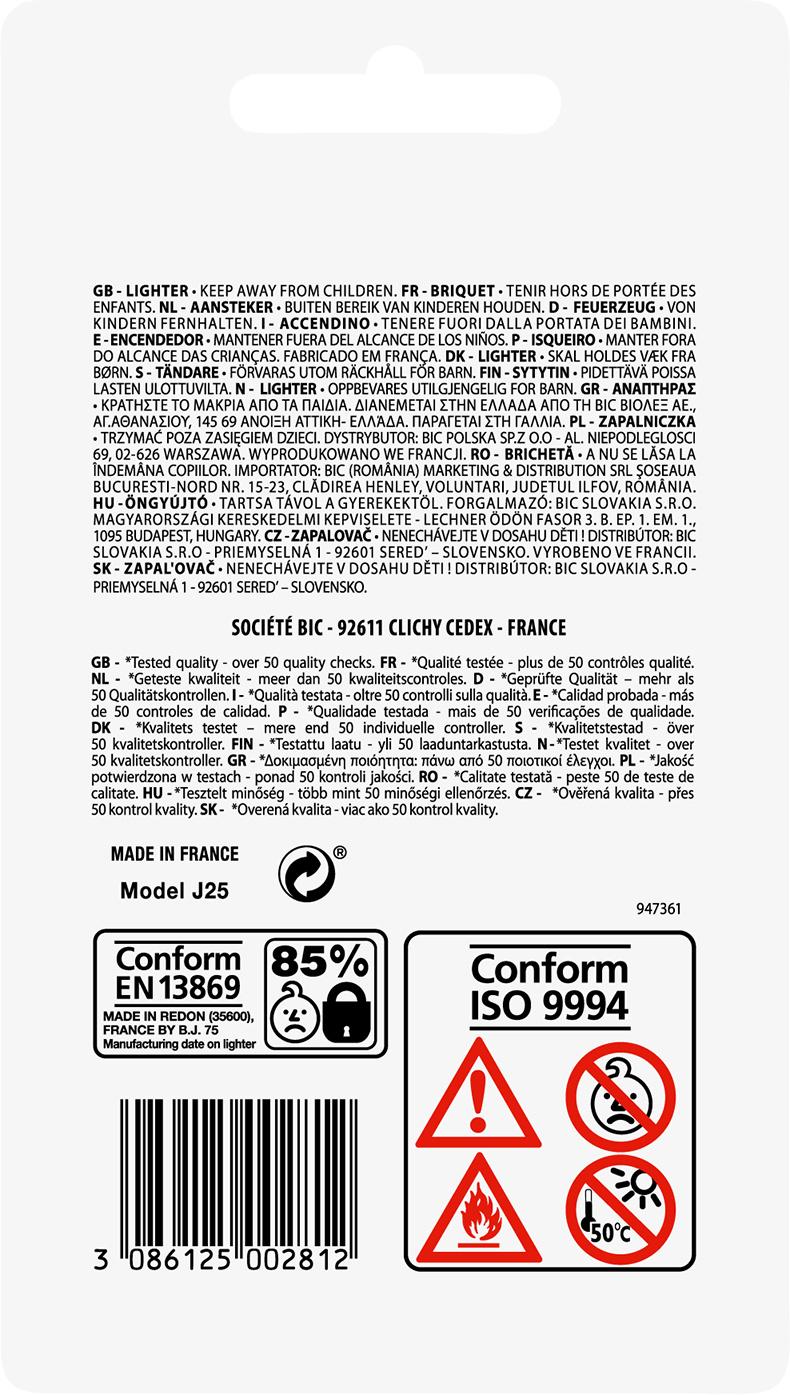 Produktbild BIC Mini Reibrad Feuerzeuge – Verschiedene Farben 3er Pack 2 von 2