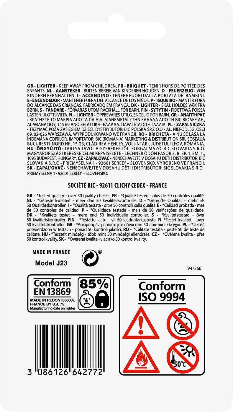 Produktbild BIC Slim Reibradfeuerzeuge - Verschiedene Farben 2er Pack 2 von 2