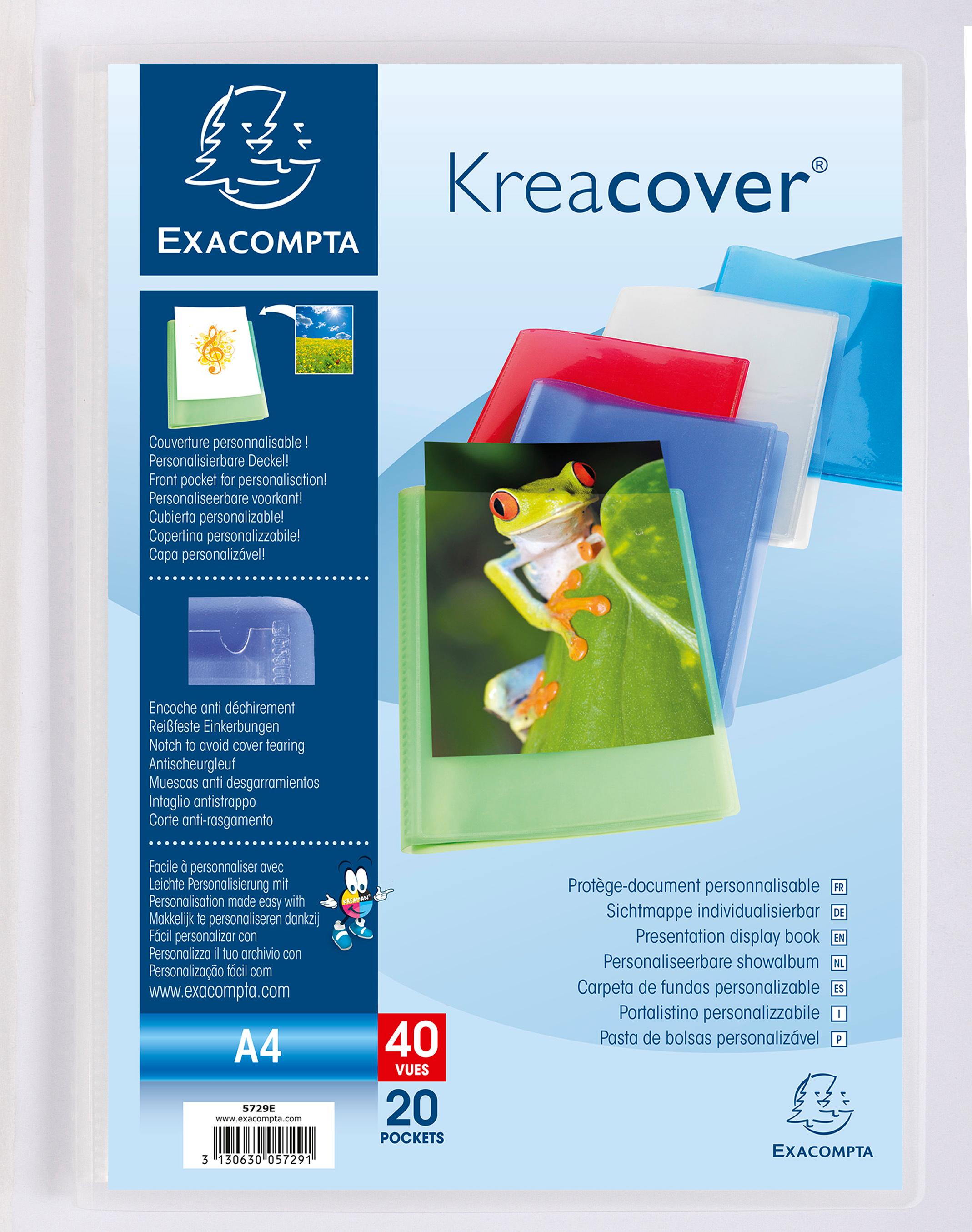 Produktbild EXACOMPTA Sichtmappe mit 20 Hüllen Krea Cover A4 farbig sortiert 4 von 6
