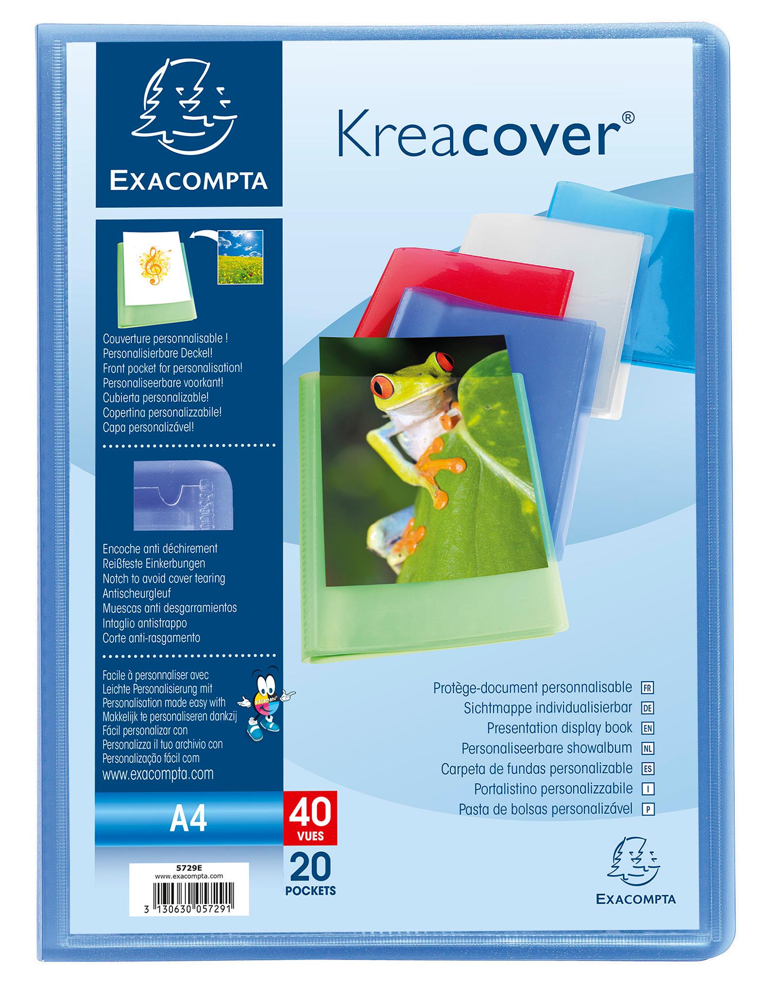 Produktbild EXACOMPTA Sichtmappe mit 20 Hüllen Krea Cover A4 farbig sortiert 6 von 6