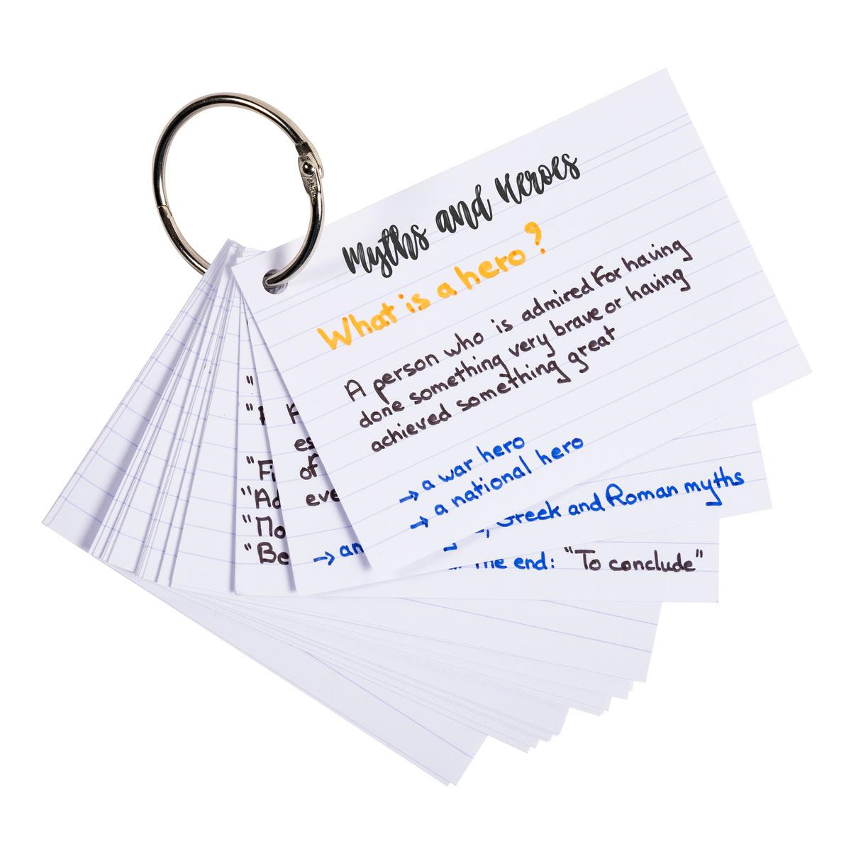 Produktbild EXACLAIR 50 Flashcards Lernkarten A7 sortiert 2 von 10