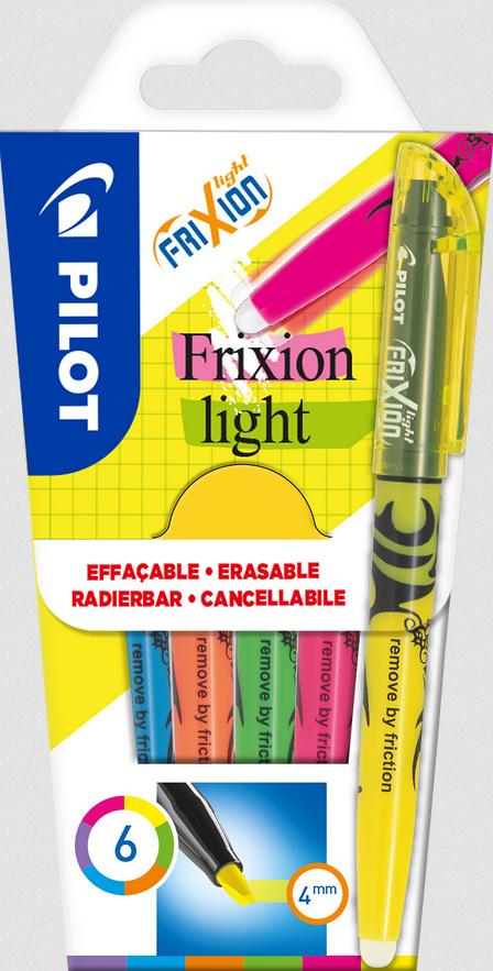 PILOT Textmarker FriXion Light Soft 4.0 (M) 6er Set