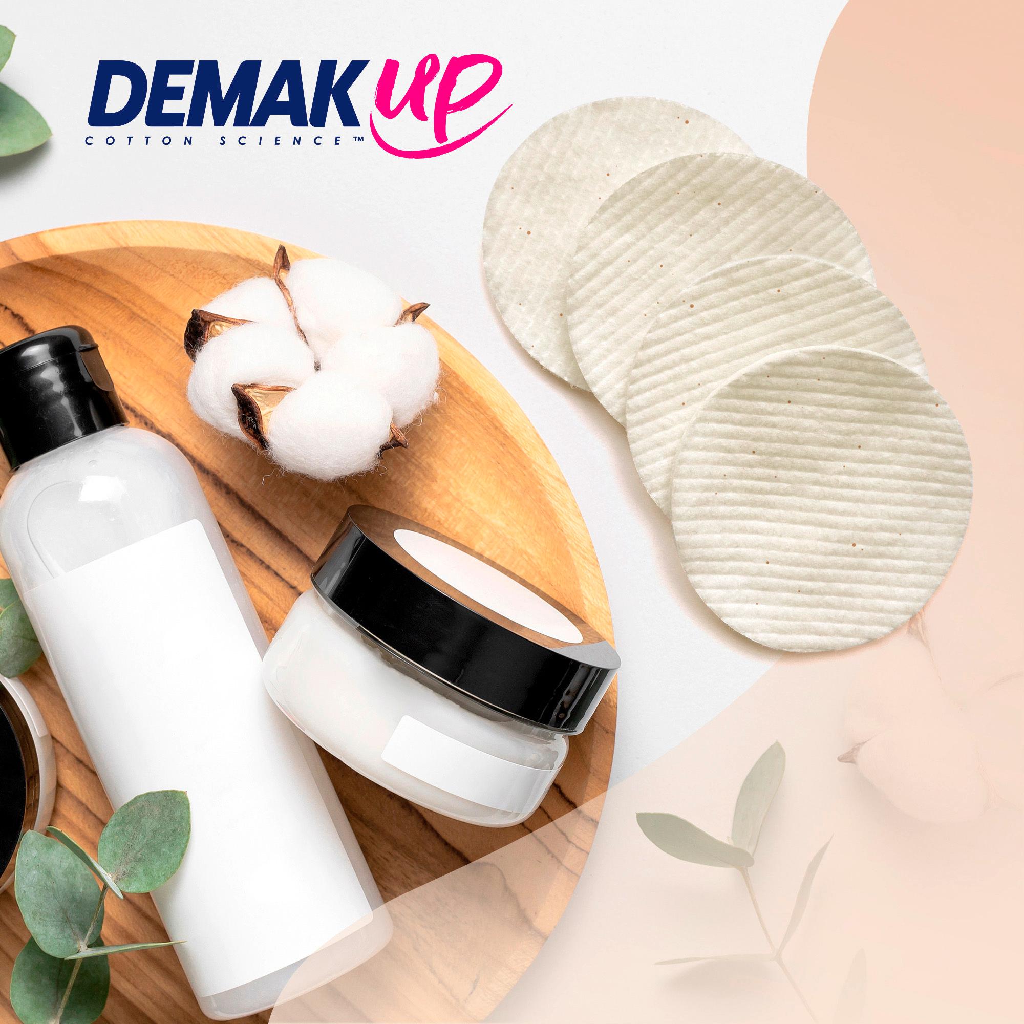 Produktbild DEMAK'UP Sensitive runde Wattepads aus ungebleichter Baumwolle 4 von 6