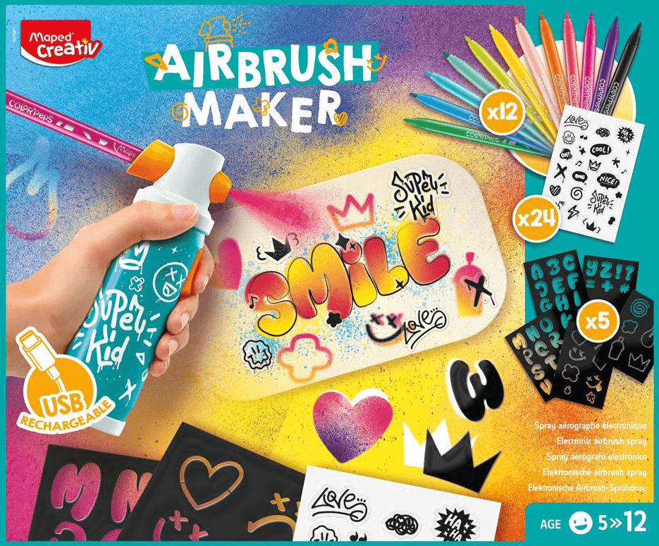 Maped®  Kreatives Airbrush-Maker-Set für Kinder 