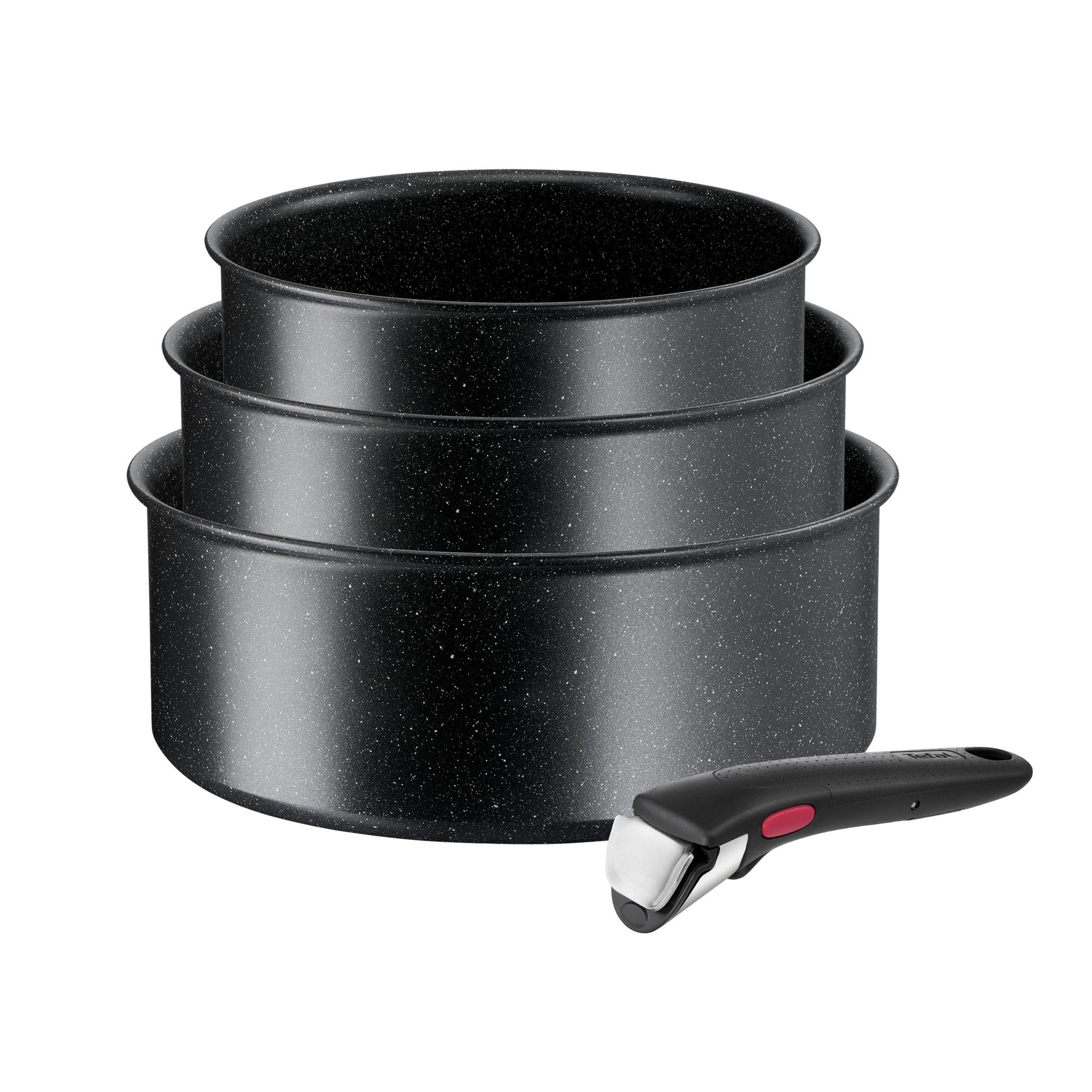 TEFAL Ingenio Black Stone Set 4-tlg.