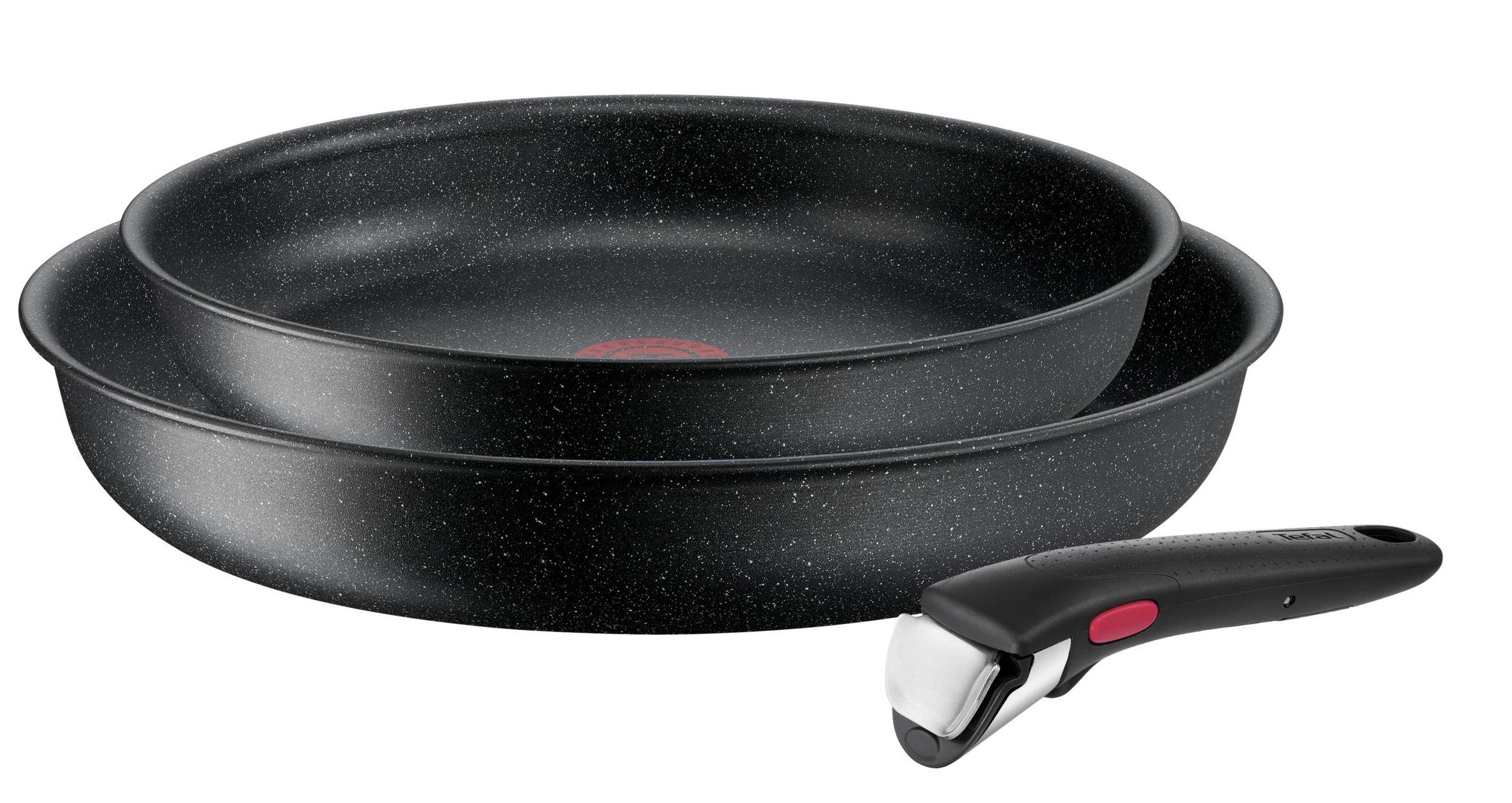 TEFAL Pfannenset Ingenio Black Stone 3-tlg.