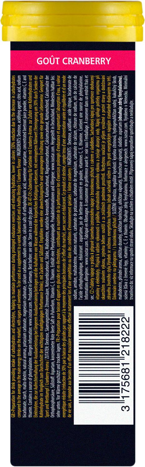 Produktbild Isostar Powertabs Cranberry 2 von 2