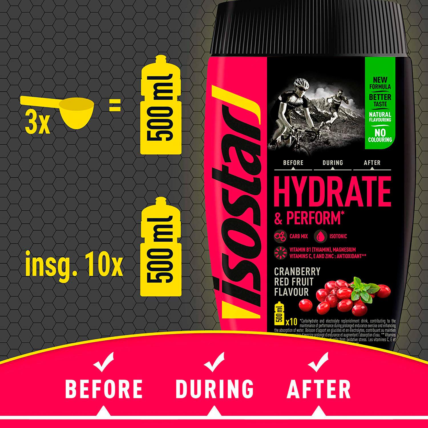 Produktbild Isostar Hydrate&Perform Cranberry Red Fruits 6 von 6