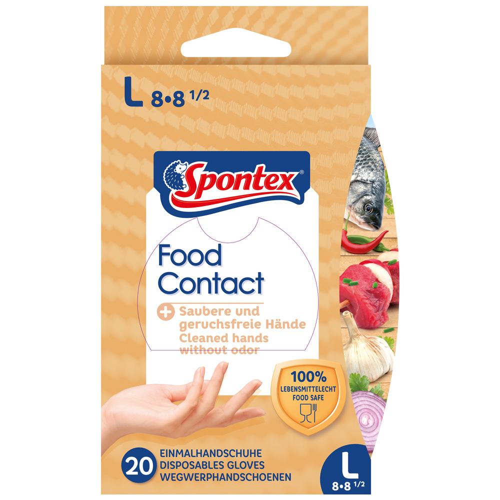 Spontex Food Contact Einmalhandschuhe Gr. 8-8,5