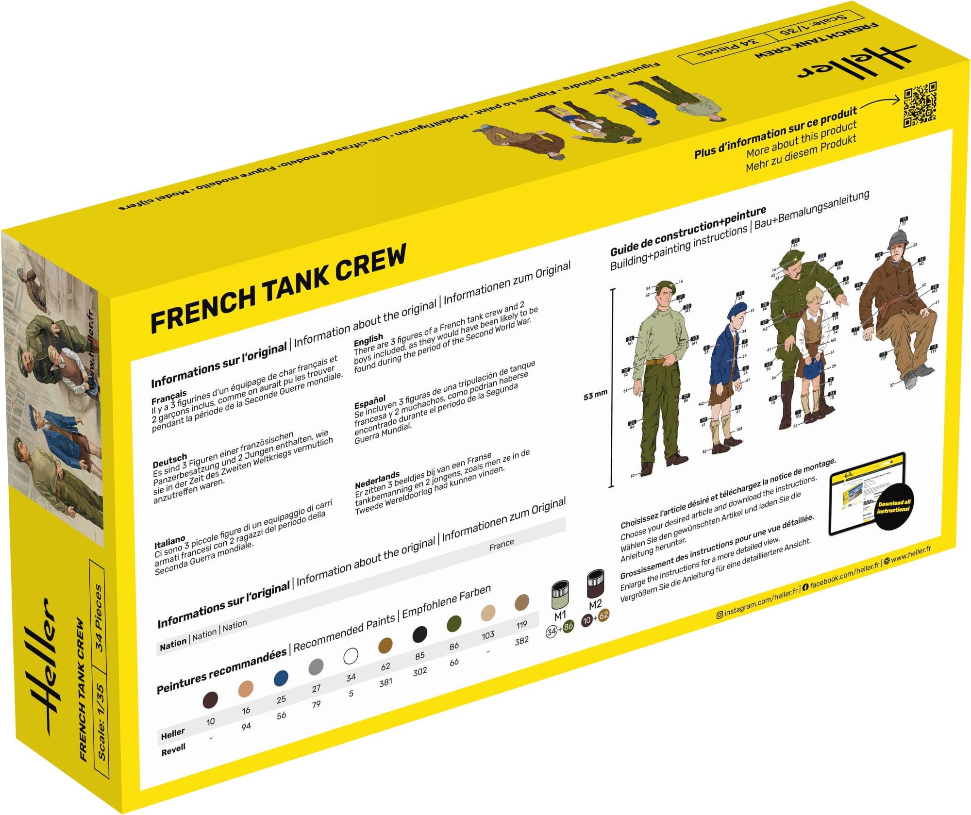Produktbild Heller French Tank Crew – 1:35 Figuren-Set Zweiter Weltkrieg 6 von 6