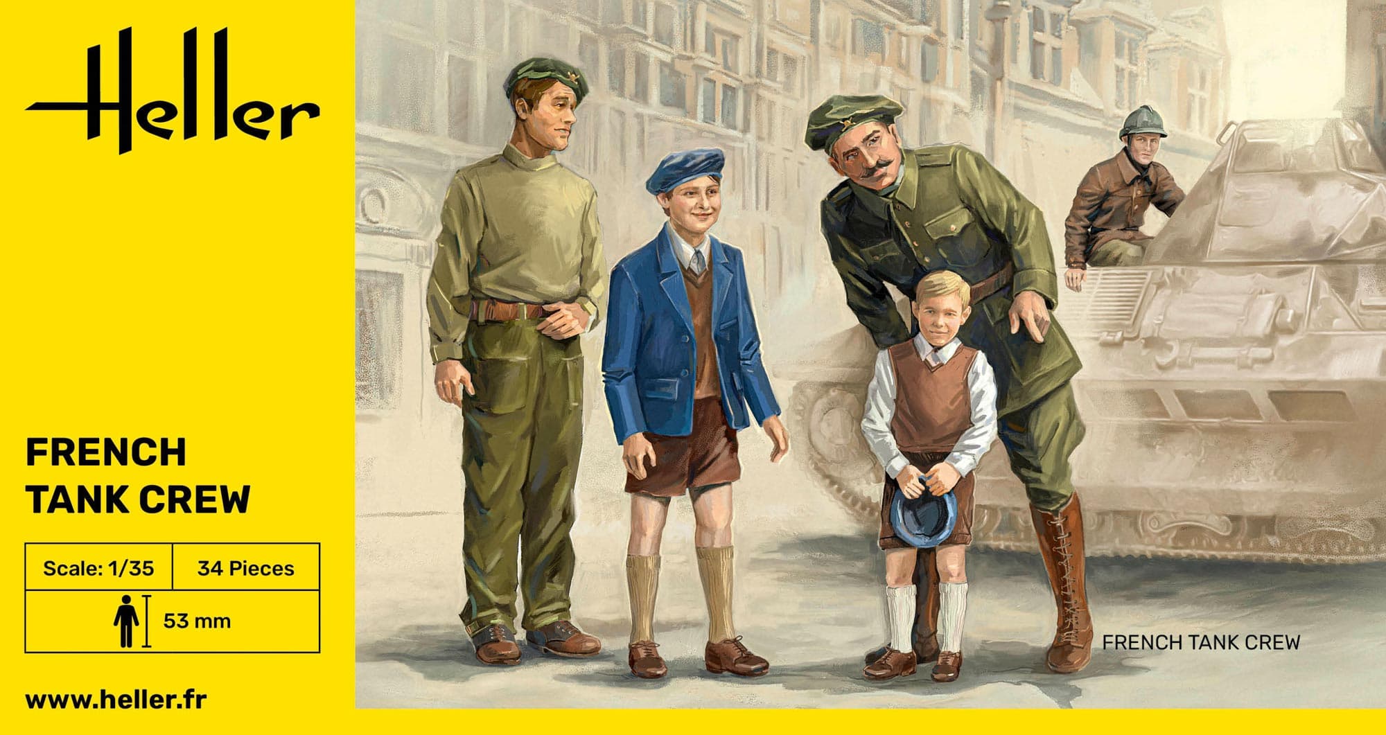 Produktbild Heller French Tank Crew – 1:35 Figuren-Set Zweiter Weltkrieg 5 von 6