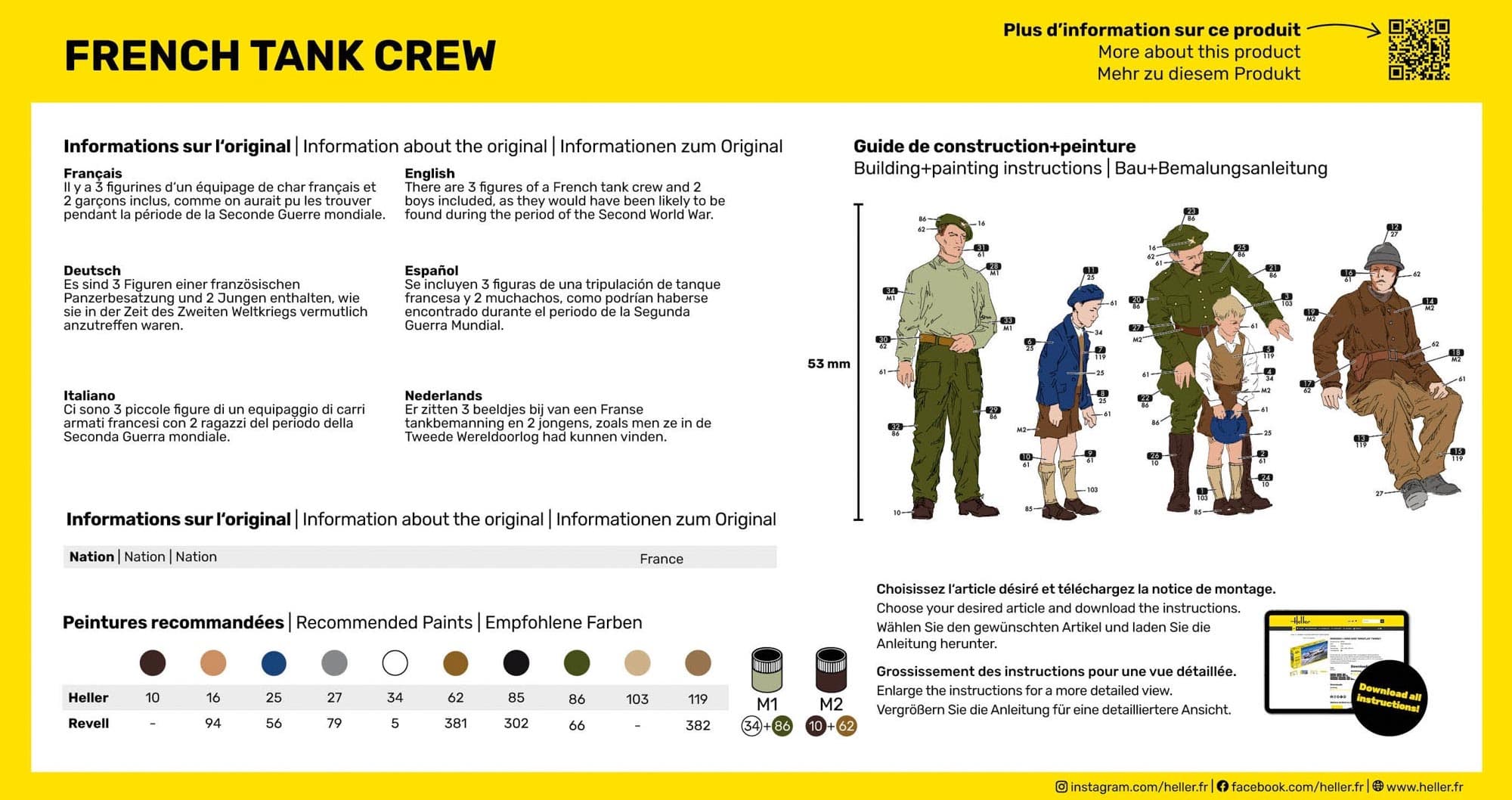 Produktbild Heller French Tank Crew – 1:35 Figuren-Set Zweiter Weltkrieg 4 von 6