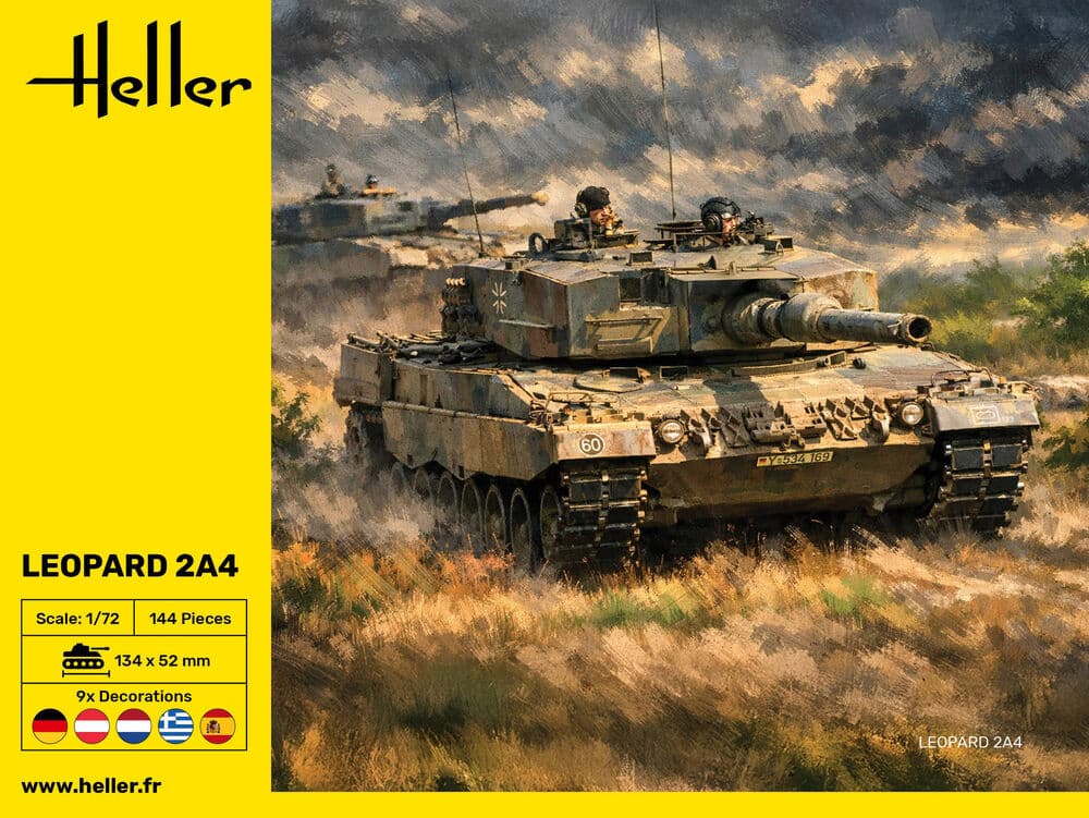 HELLER Leopard 2A4 Deutsches Heer Modellbausatz 1:72