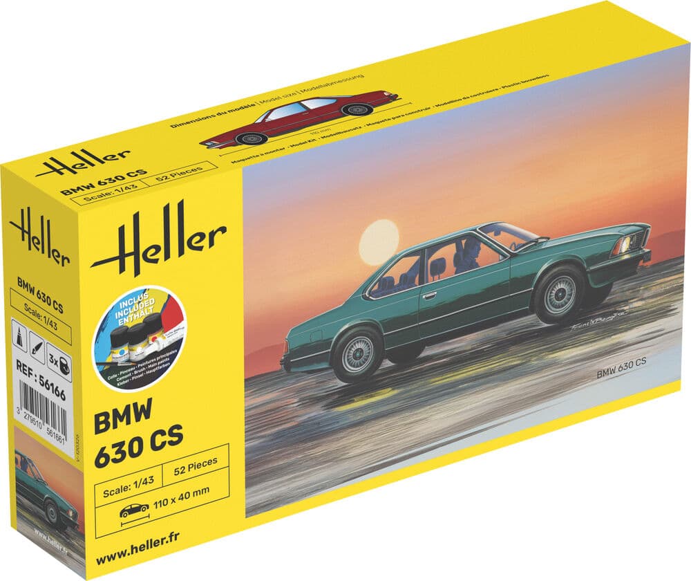 Heller Starter Kit BMW 630 CS Modellbausatz 1:43