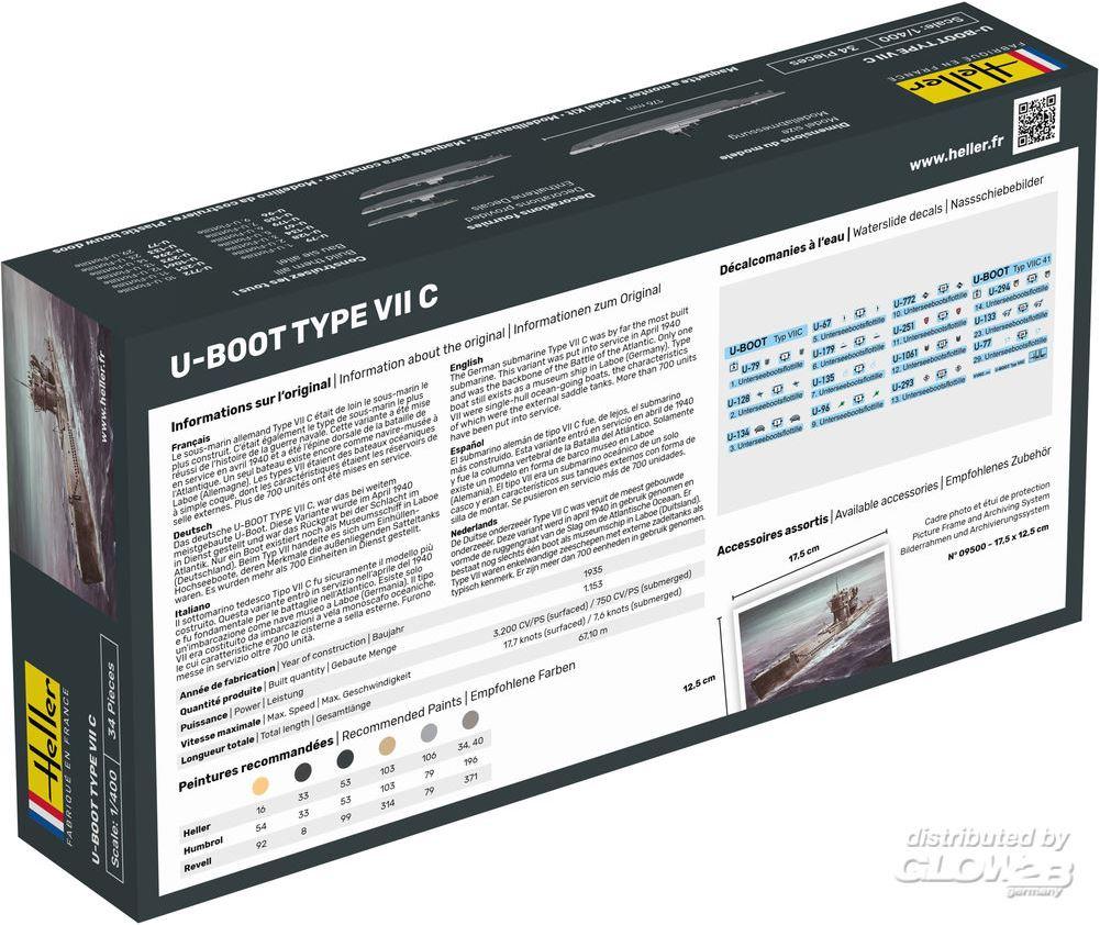 Produktbild Heller: STARTER KIT U-Boot Type VII C in 1:400 (1000570020) 6 von 6