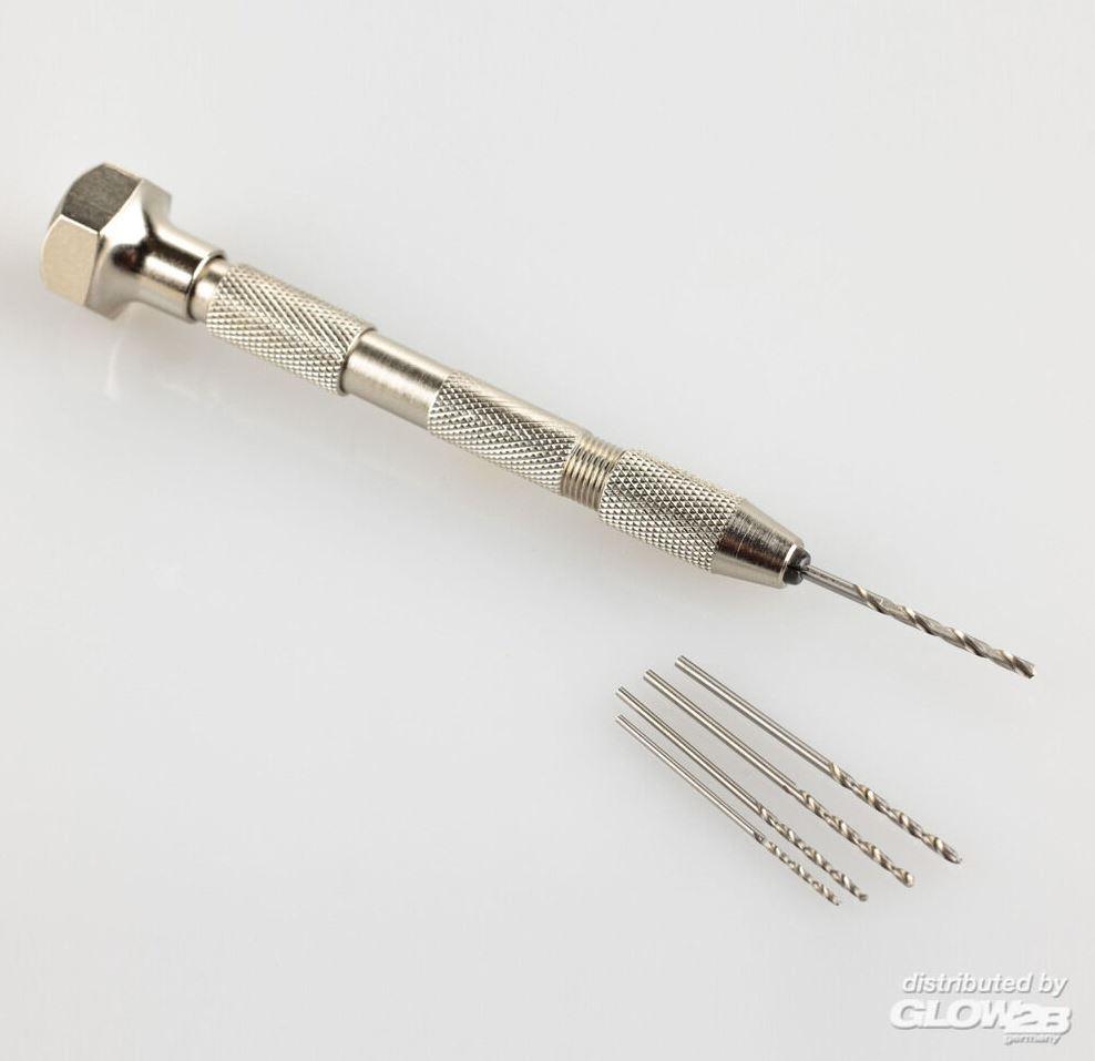 Produktbild Heller: Handbohrer  mit fünf Bohrern (1, 1.2, 1.4, 1.5, 1.8 mm) (1000990190) 2 von 3