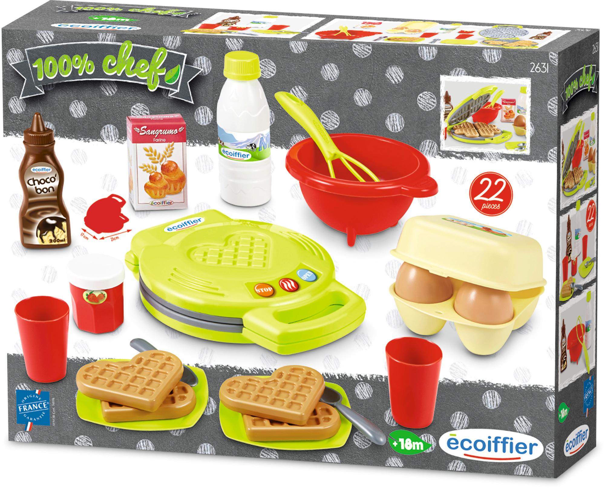 Produktbild Ecoiffier - Kinder-Backset mit Waffeleisen, 22 Teile 5 von 9