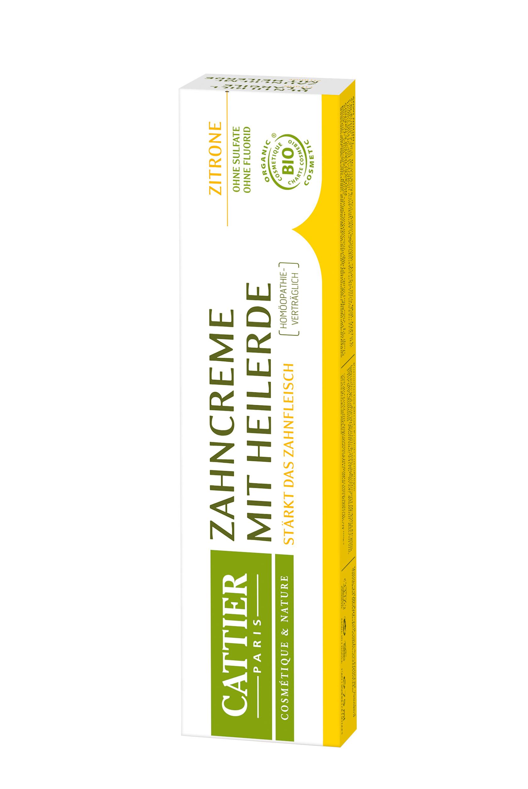 CATTIER Zahncreme Heilerde Zitrone