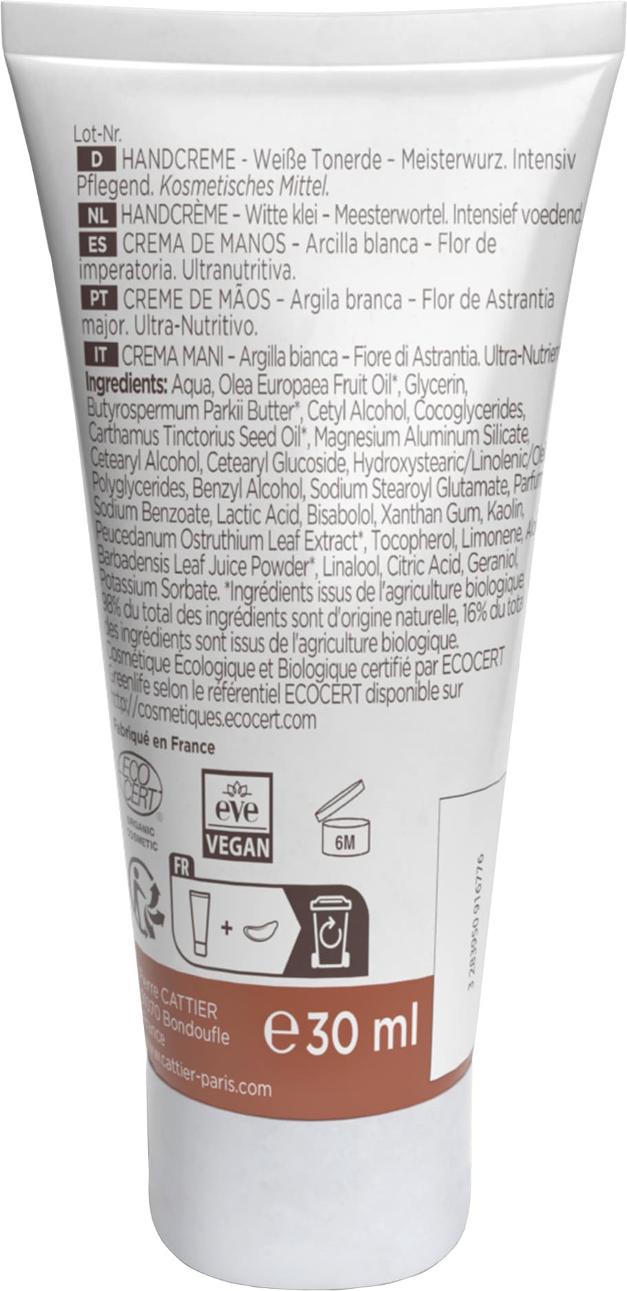 Produktbild CATTIER Mini Handcreme - Reichhaltige Aufbaupflege 2 von 2