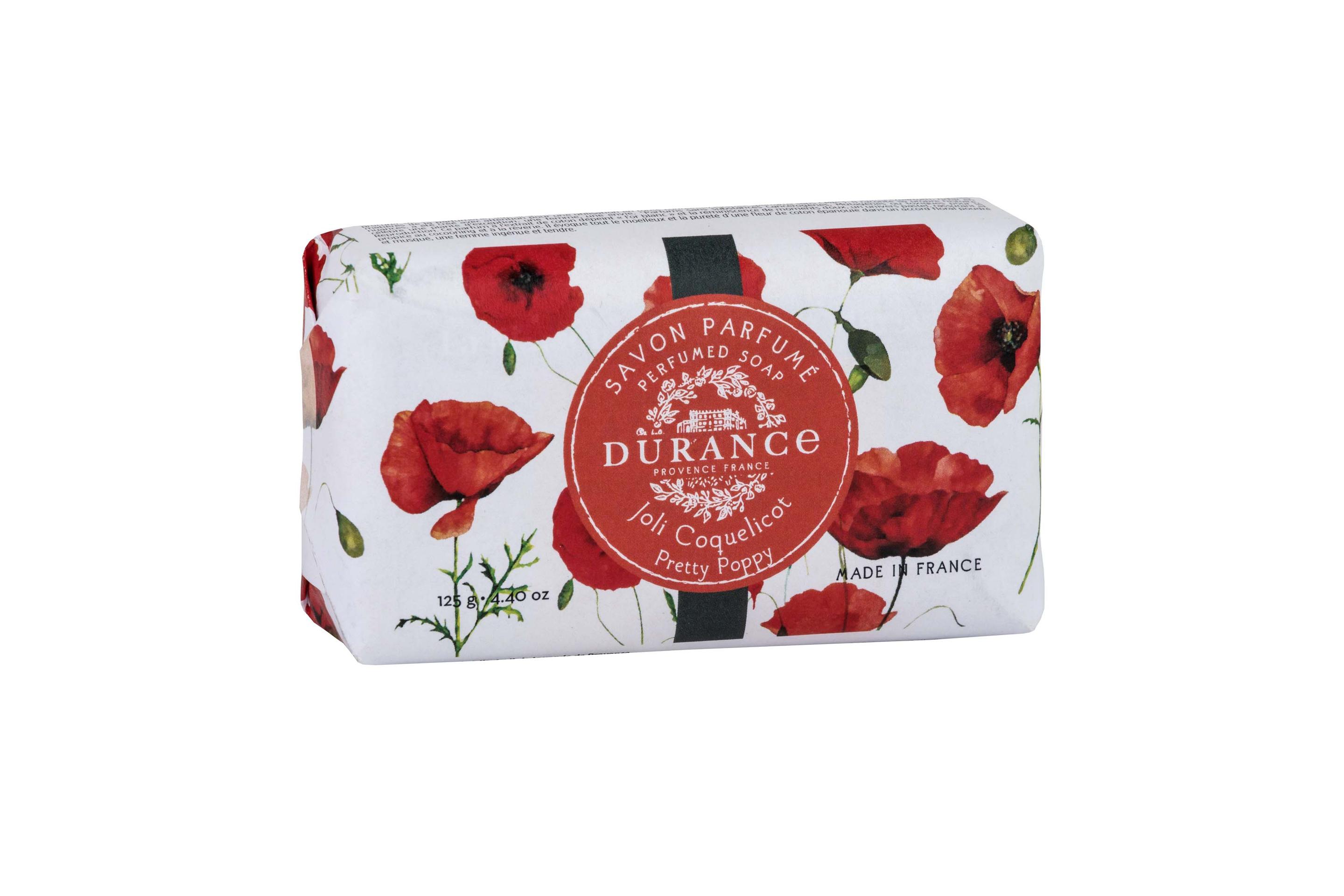 DURANCE Les Eternelles Seife schöne Mohnblume 125g