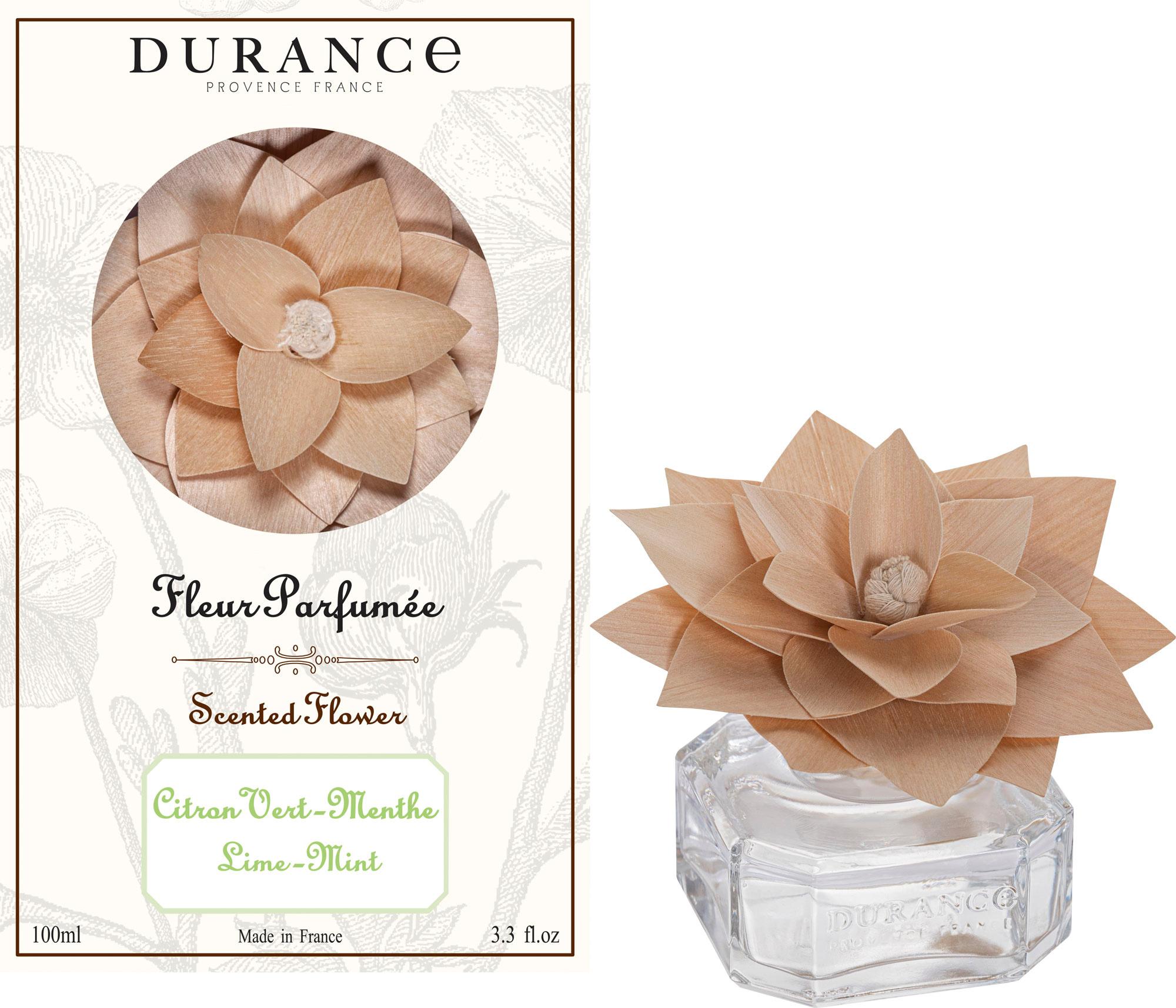 DURANCE Raumduft Holzduftblume Grüne Zitrone Minze