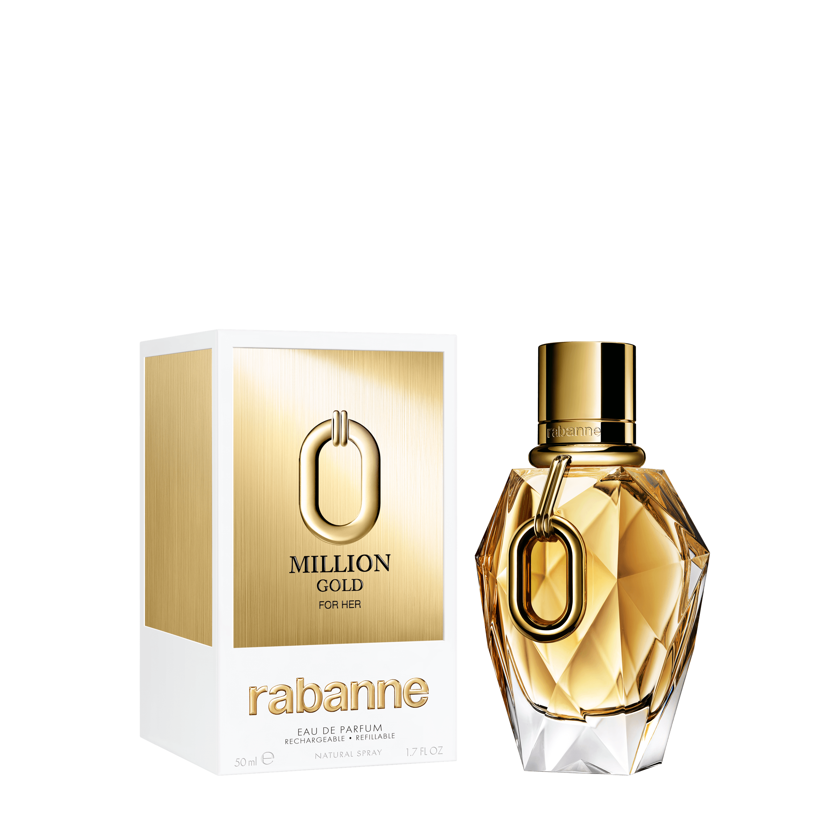Produktbild Rabanne Million Gold FOR HER Eau de Parfum Nachfüllbar 2 von 7