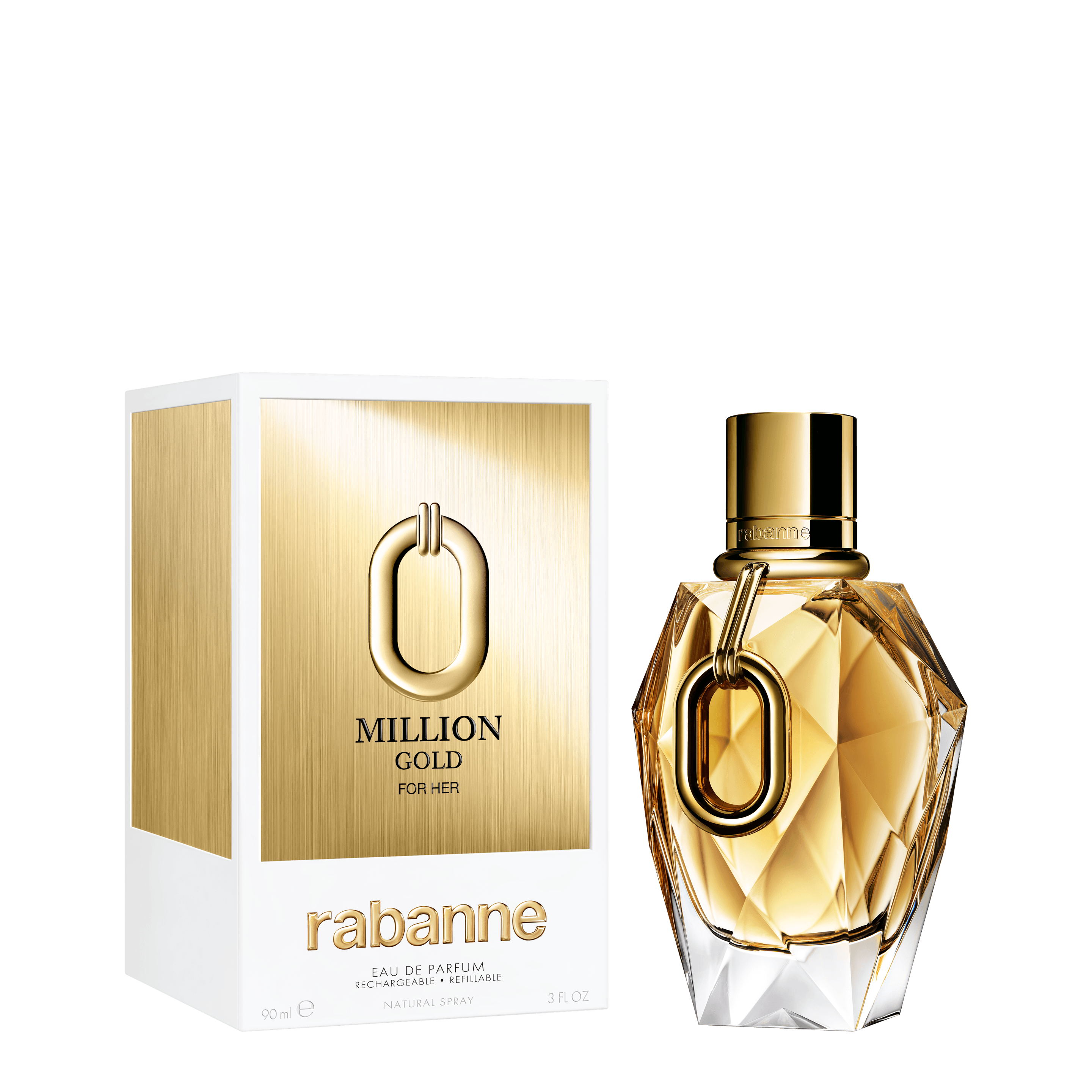 Produktbild Rabanne Million Gold FOR HER Eau de Parfum Nachfüllbar 2 von 7