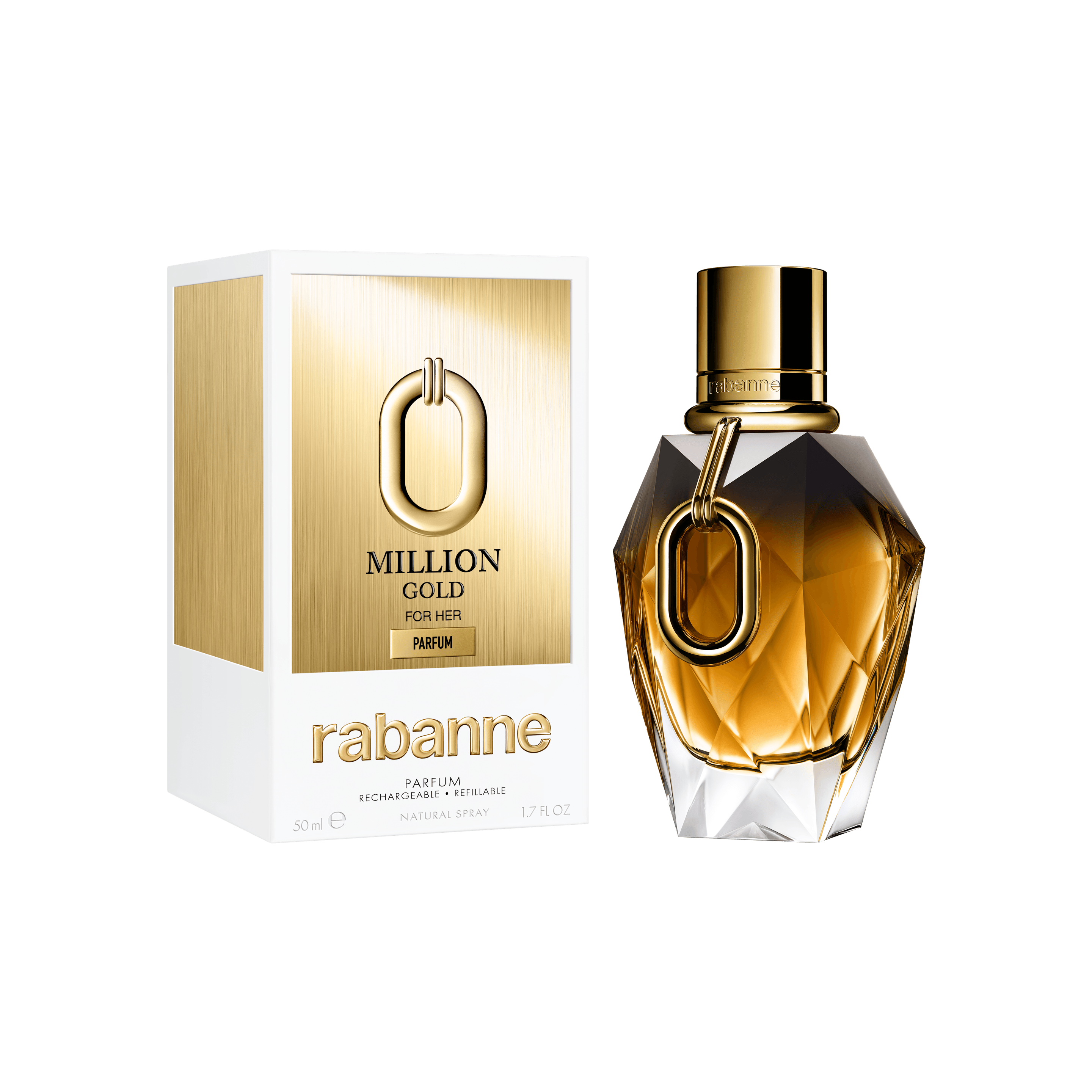 Produktbild Rabanne Million Gold For Her Parfum Nachfüllbar 2 von 8