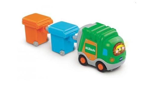VTech - Tut Tut Baby Flitzer - Müllauto und 2 Mülltonnen