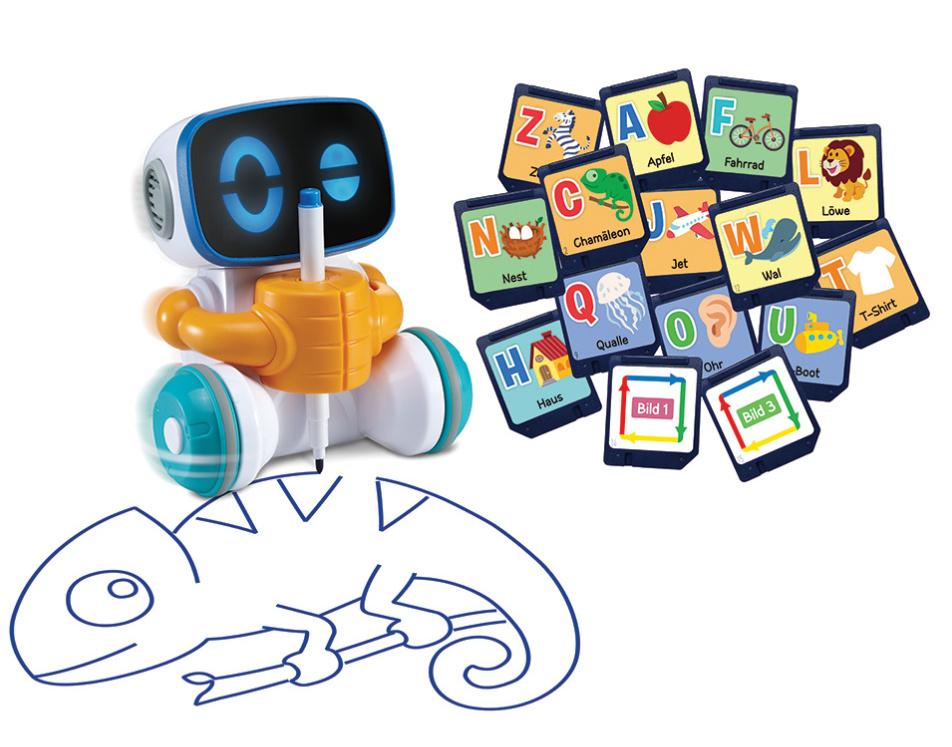 VTech 553704 - Ready, Set, School - Codi, der clevere Mal-Roboter