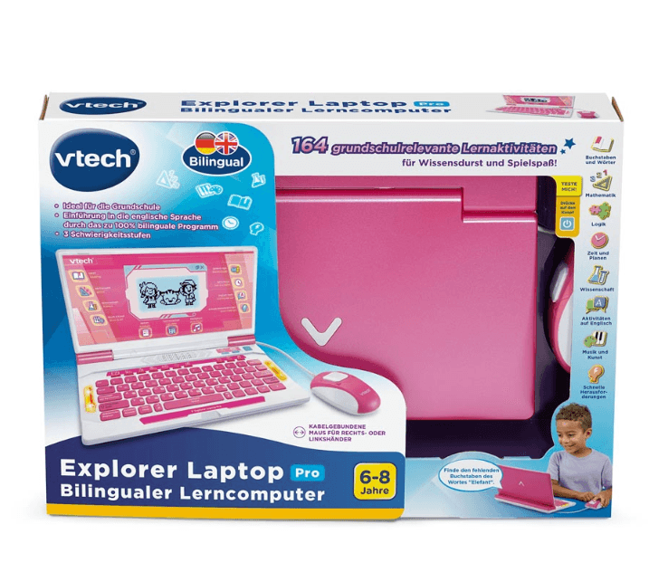 Produktbild VTech - School & Go - Explorer Laptop Pro pink 2 von 5