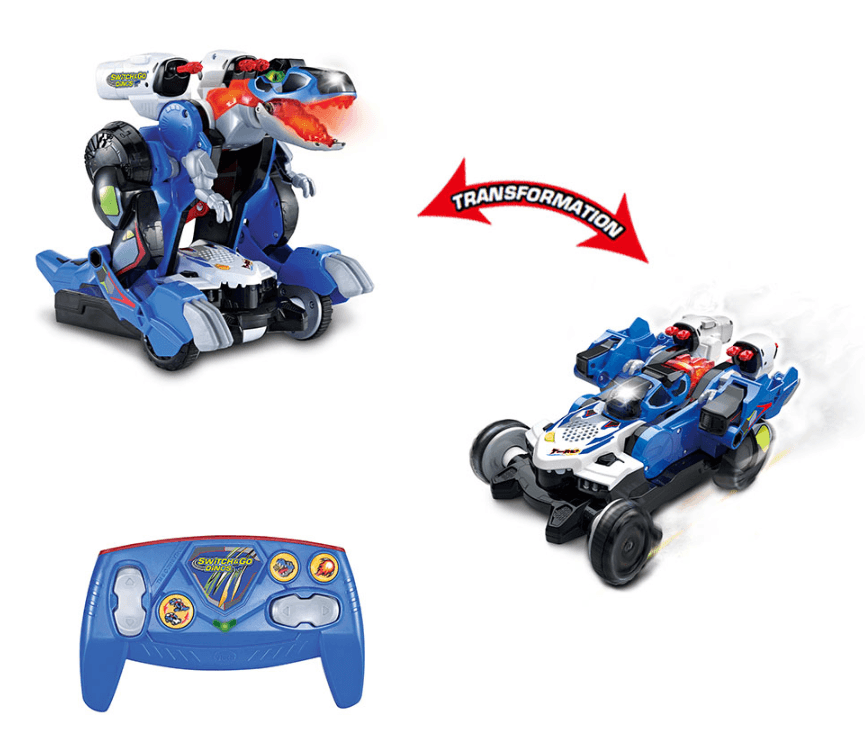 VTech Switch & Go Dinos RC Mega T-Rex – ferngesteuerter Rennwagen mit Dino-Transformation