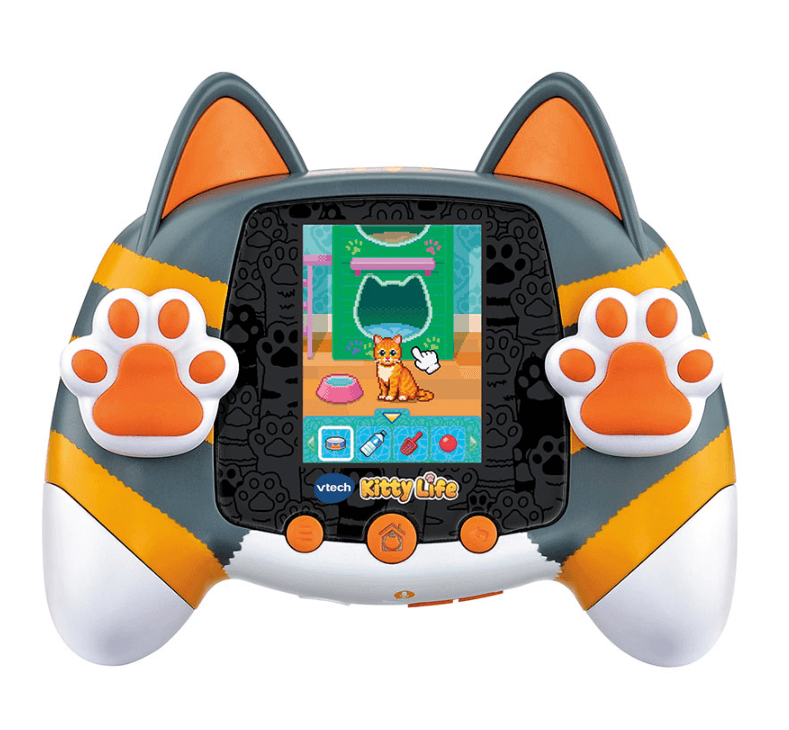 VTech Kitty Life schwarz-orange – interaktives Katzenleben mit Pfoten-Controller und Farbdisplay