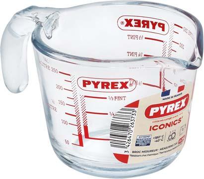 PYREX Messbecher aus Glas 0,25l