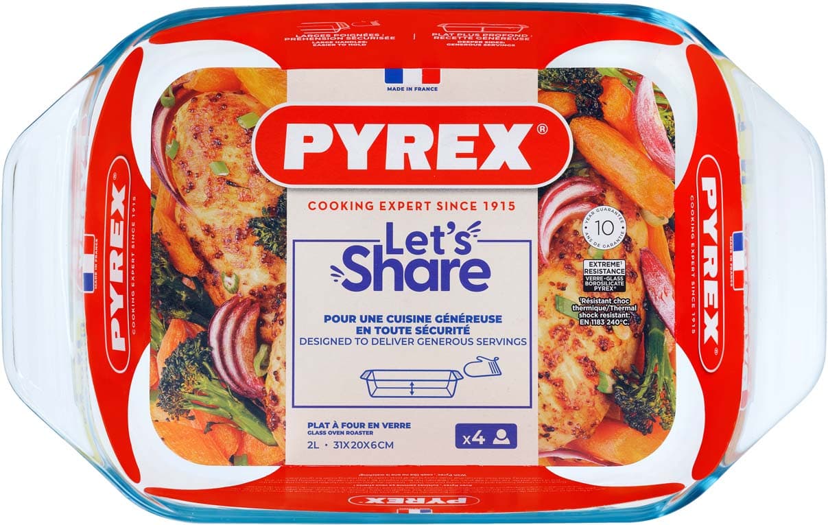 Produktbild PYREX Irresistible Glas Bräter 31x20cm rechteckig 3 von 3