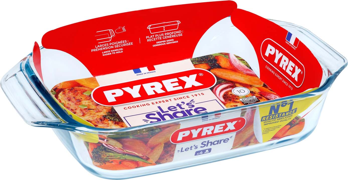 PYREX Irresistible Glas Bräter 31x20cm rechteckig