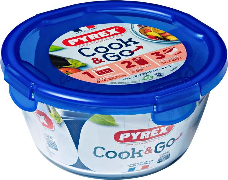 PYREX Cook&Go Mehrzweckform m. D. 1,6l rund