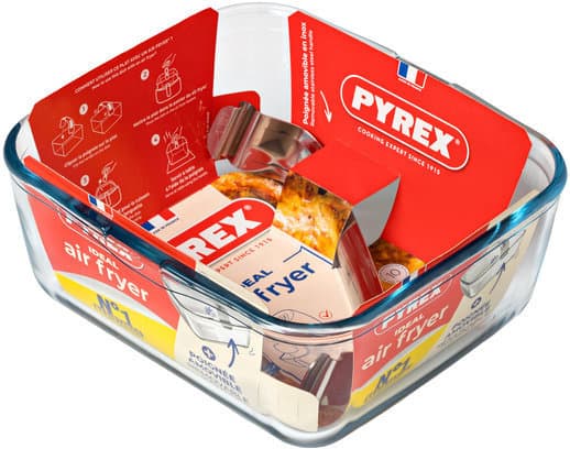 PYREX Glasauflaufform mit Henkel Air Fryer 2,0l