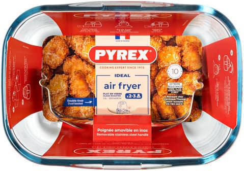 PYREX Glasauflaufform mit Henkel Air Fryer 1,5l